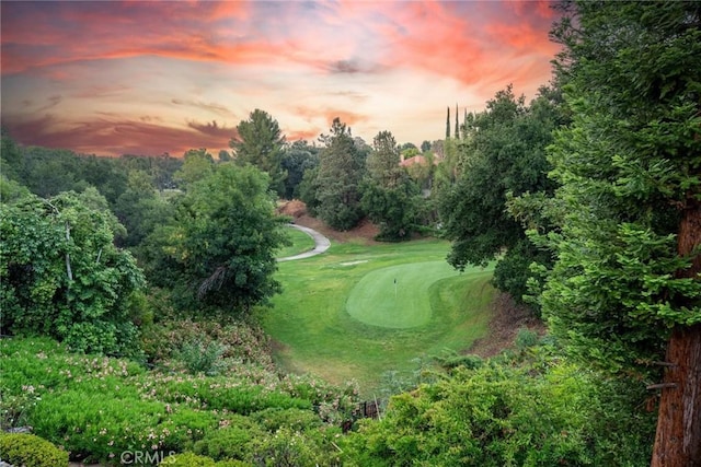 25578 Via Paladar, Valencia, CA 91355 - aerial view at dusk of golf course view