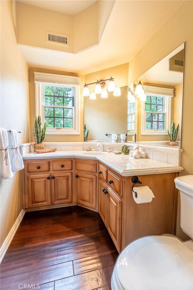25578 Via Paladar, Valencia, CA 91355 - bathroom featuring vanity and hardwood / wood-style flooring