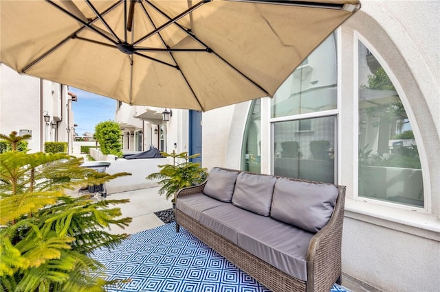 7021 Passons Blvd, Pico Rivera, CA 90660 - view of patio featuring an outdoor living space