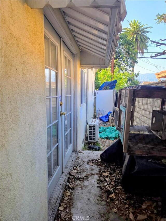 500 E Longden Ave, Arcadia, CA 91006 - view of patio / terrace featuring french doors and a cooling unit