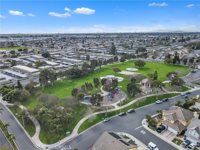 9534 Tivoli Cir, Cypress, CA 90630 - aerial view of property and surrounding area featuring nearby suburban area and a golf course