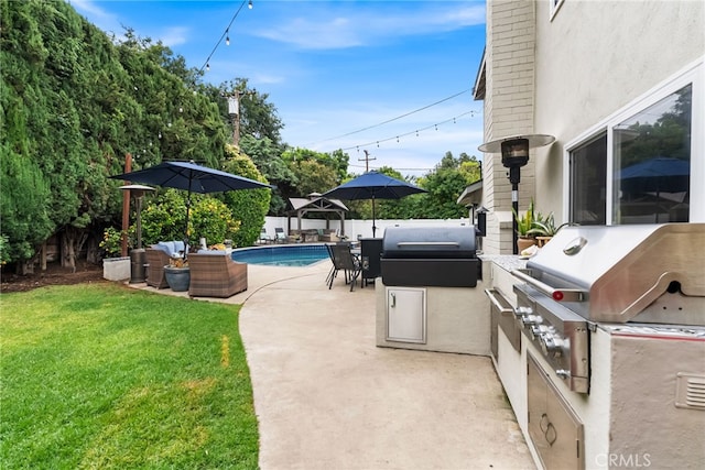 1161 Ravencrest Rd, North Tustin, CA 92705 - view of patio / terrace featuring an outdoor kitchen