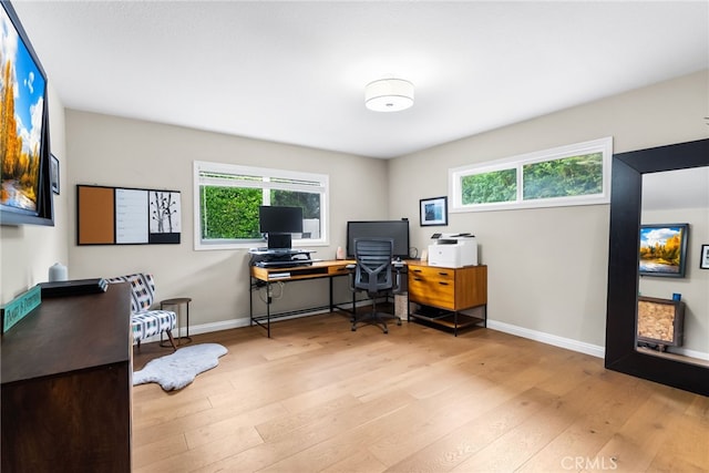 1161 Ravencrest Rd, North Tustin, CA 92705 - office featuring light wood-style floors and baseboards