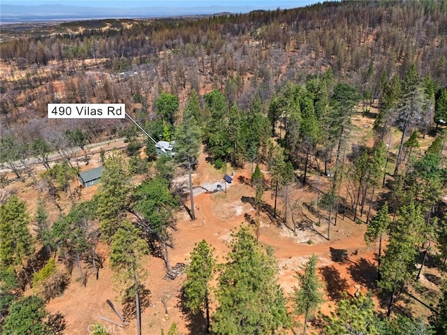 490 Vilas Rd, Chico, CA 95973 - aerial view of property's location featuring a heavily wooded area