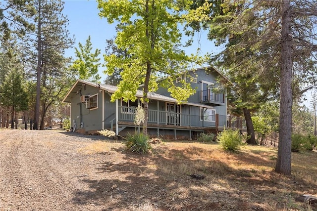 490 Vilas Rd, Chico, CA 95973 - view of front of home featuring a balcony and a porch