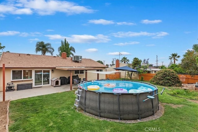 22554 Pico St, Grand Terrace, CA 92313 - view of pool featuring central AC unit