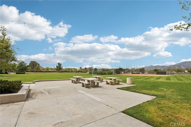 1 Buttercup Unit 42, Rancho Santa Margarita, CA 92688 - view of patio / terrace with a mountain view