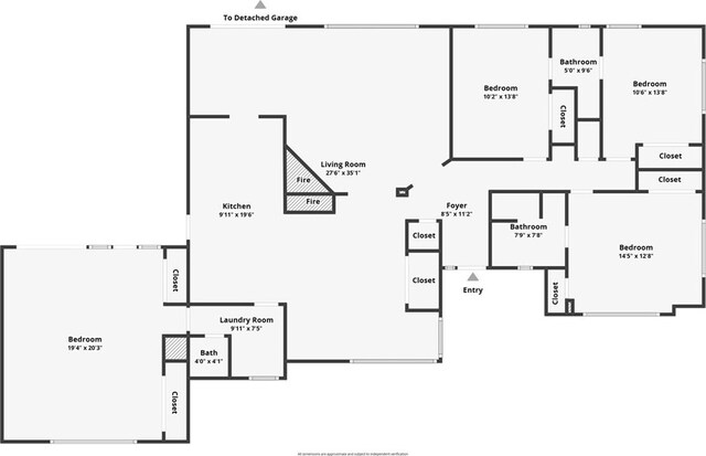 11471 Gill Dr, Garden Grove, CA 92841 - view of floor plan / room layout
