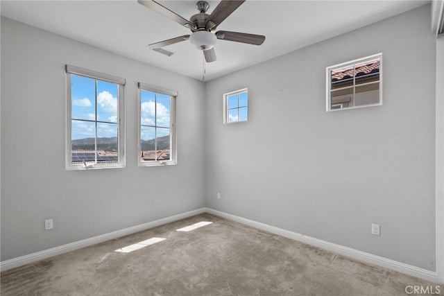 20748 Beech Cir, Porter Ranch, CA 91311 - carpeted empty room featuring a ceiling fan and baseboards