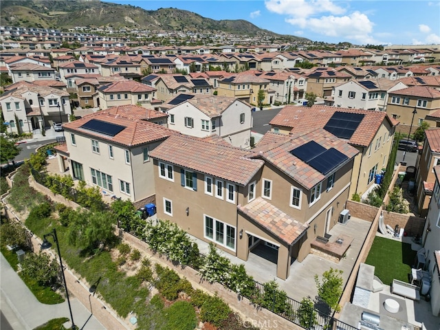 20748 Beech Cir, Porter Ranch, CA 91311 - aerial view of residential area featuring a mountainous background