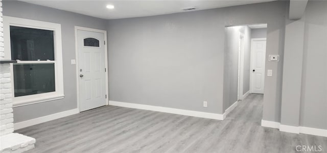 21483 US Highway 18, Apple Valley, CA 92307 - entryway with wood finished floors, baseboards, and recessed lighting
