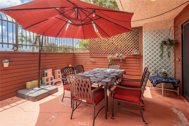 230 Bethany Rd Unit 127, Burbank, CA 91504 - view of patio / terrace with outdoor dining space