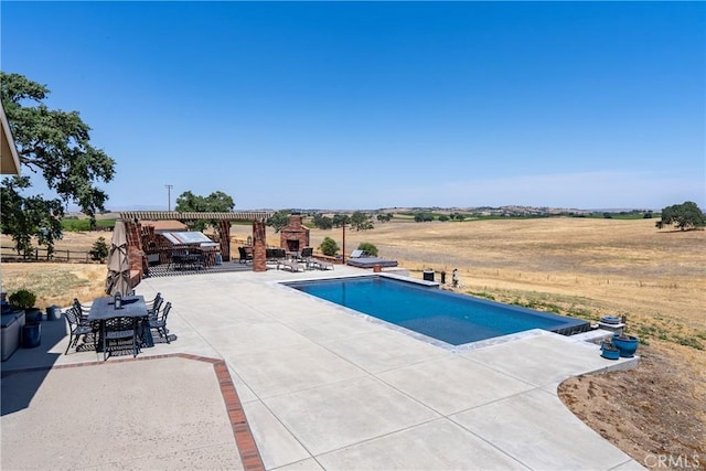 26 Deer View Ln, Templeton, CA 93465 - swimming pool featuring a patio area and a pergola