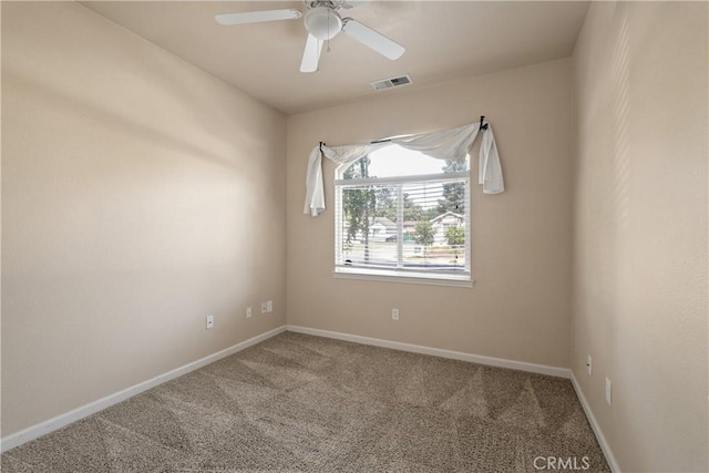1033 Raven Ln, Chico, CA 95926 - unfurnished room featuring carpet flooring, baseboards, and a ceiling fan