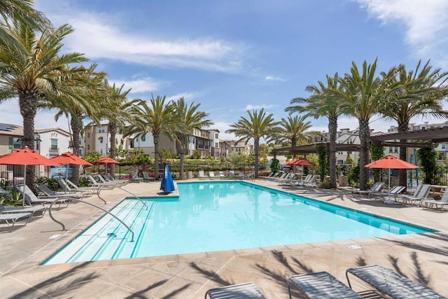 1807 Mesquite Way, Oceanside, CA 92056 - community pool with a patio and a residential view