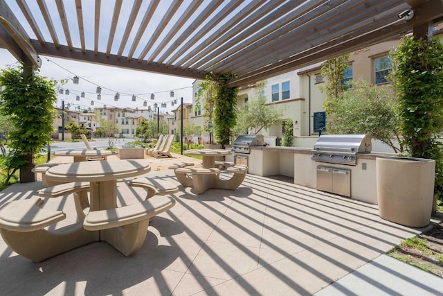 1807 Mesquite Way, Oceanside, CA 92056 - view of patio with a pergola and a residential view