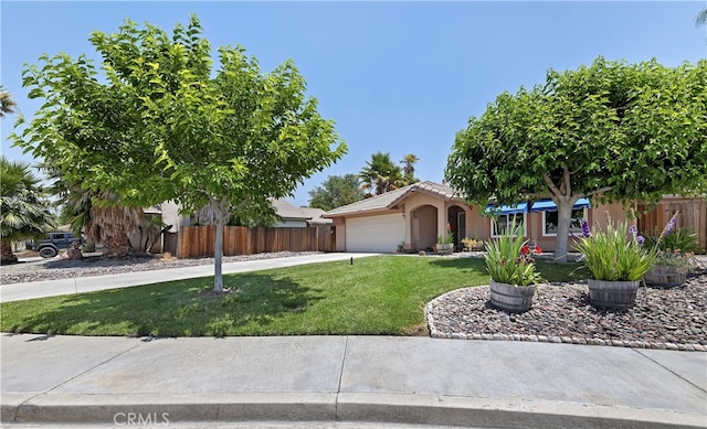 1361 Lindsey, San Jacinto, CA 92583 - view of front of home with an attached garage, stucco siding, and concrete driveway