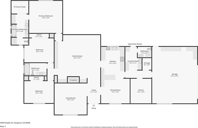 14676 Poplar St, Hesperia, CA 92345 - home floor plan