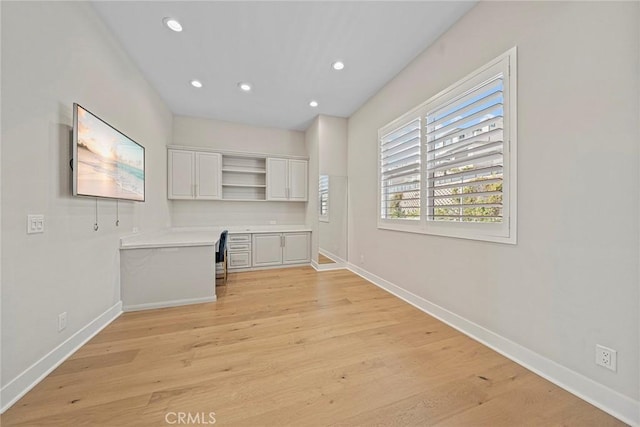 26290 Paseo Sillin, San Juan Capistrano, CA 92675 - unfurnished room with recessed lighting, baseboards, and light wood-style flooring