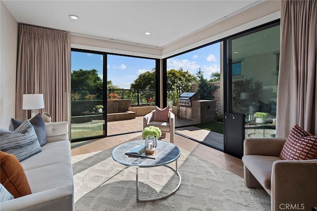 26290 Paseo Sillin, San Juan Capistrano, CA 92675 - living area with wood finished floors and recessed lighting