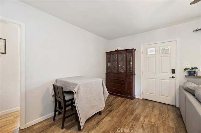 3075 Ronald, Riverside, CA 92506 - dining space with wood finished floors and baseboards