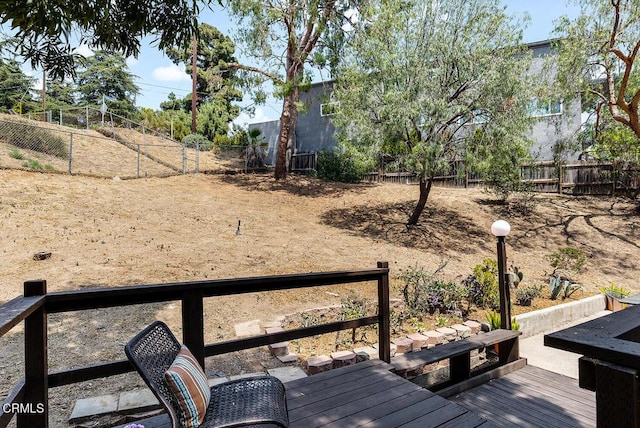4991 Coringa Dr, Highland Park, CA 90042 - deck featuring a fenced backyard