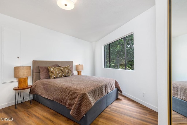 4991 Coringa Dr, Highland Park, CA 90042 - bedroom with wood finished floors and baseboards