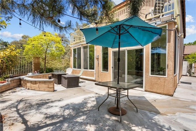 27831 Silverton Ct, Valencia, CA 91354 - patio / terrace featuring a fire pit and a patio