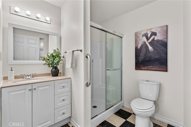 27831 Silverton Ct, Valencia, CA 91354 - bathroom with a stall shower and vanity
