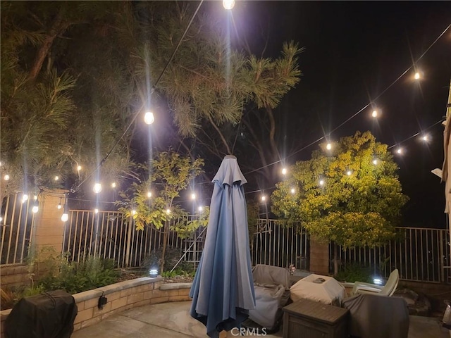 27831 Silverton Ct, Valencia, CA 91354 - patio at night with a grill