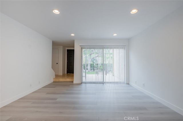7741 Via Napoli Unit 77, Burbank, CA 91504 - spare room with recessed lighting and light wood finished floors
