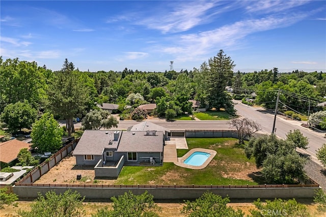 1720 N Cherry St, Chico, CA 95926 - aerial view of property and surrounding area with a pool