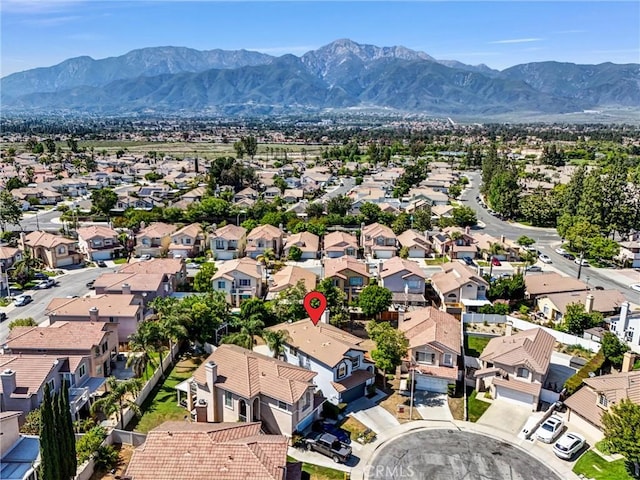 7522 Calais Ct, Rancho Cucamonga, CA 91730 - aerial view of residential area with a mountain backdrop