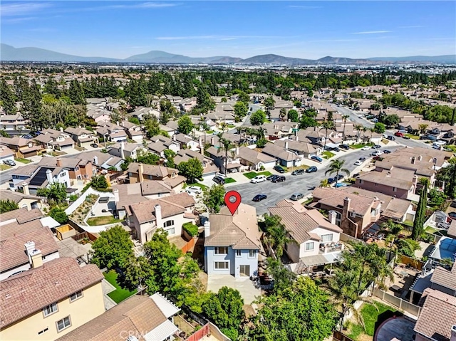 7522 Calais Ct, Rancho Cucamonga, CA 91730 - aerial perspective of suburban area featuring a mountainous background