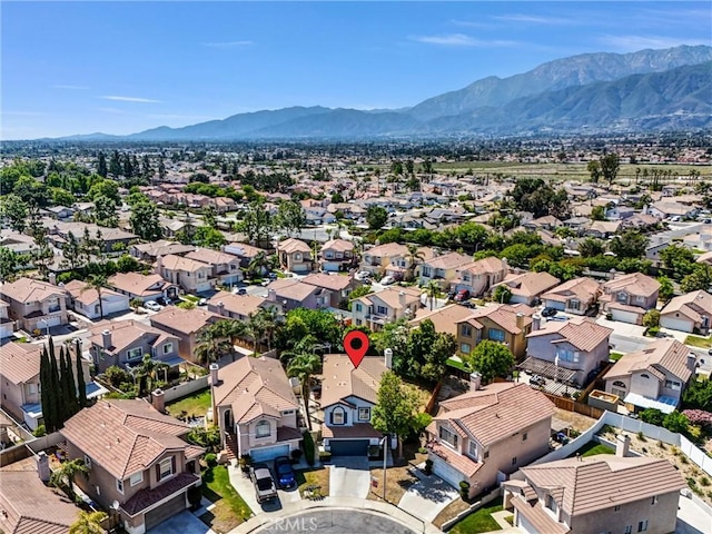 7522 Calais Ct, Rancho Cucamonga, CA 91730 - aerial view of residential area with a mountain backdrop