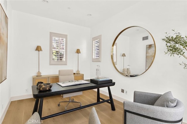 3 Seabluff, Newport Beach, CA 92660 - home office featuring wood finished floors and recessed lighting