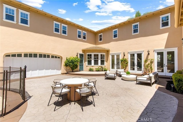 3 Seabluff, Newport Beach, CA 92660 - rear view of property with french doors, stucco siding, and a patio area