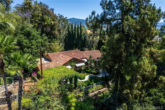 3492 Circle Rd, San Bernardino, CA 92405 - view from above of property with a mountain backdrop