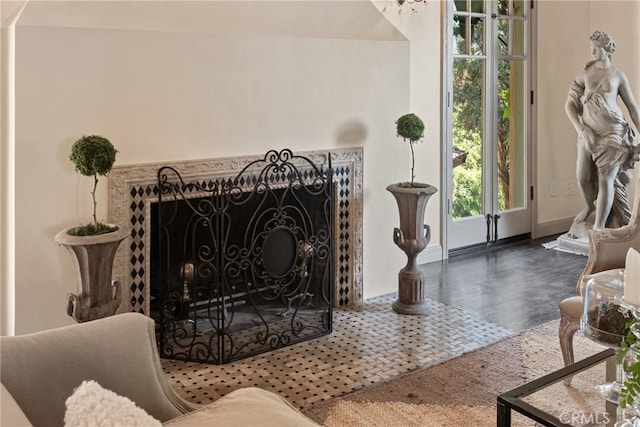 3492 Circle Rd, San Bernardino, CA 92405 - detailed view of wood finished floors and baseboards