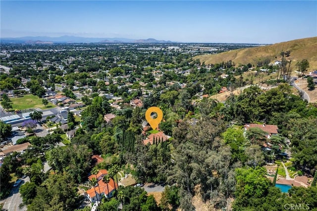 3492 Circle Rd, San Bernardino, CA 92405 - aerial view of property and surrounding area with mountains