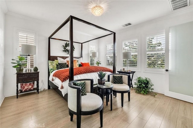 6038 Grace St, Chino, CA 91710 - bedroom featuring crown molding, wood finished floors, and baseboards