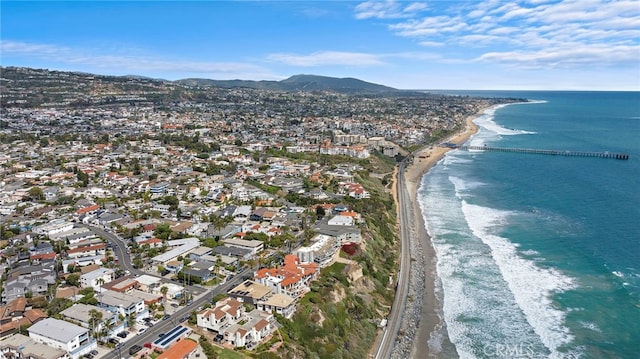 911 Buena Vis Unit 1, San Clemente, CA 92672 - aerial view of property and surrounding area with a water and mountain view and nearby suburban area