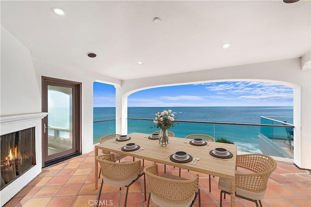 911 Buena Vis Unit 1, San Clemente, CA 92672 - view of patio with a water view