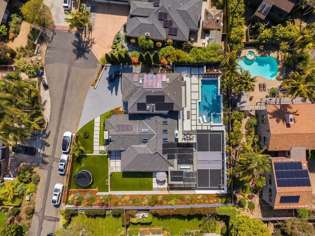 1368 Hymettus Ave, Encinitas, CA 92024 - aerial view of residential area with a pool area