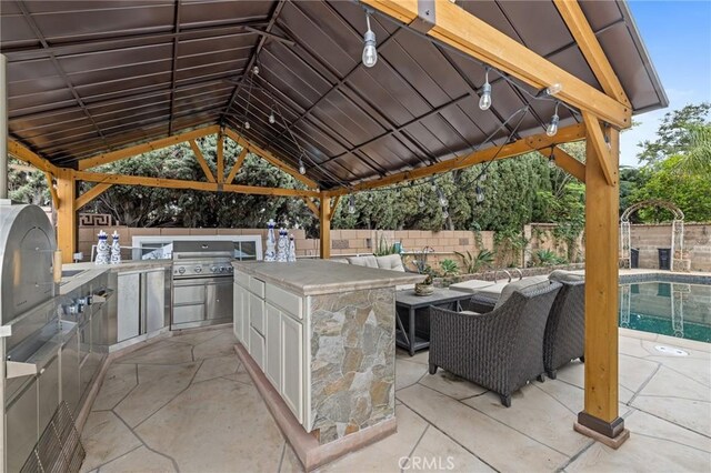 16900 Mayall St, North Hills, CA 91343 - fenced backyard featuring a gazebo and a patio