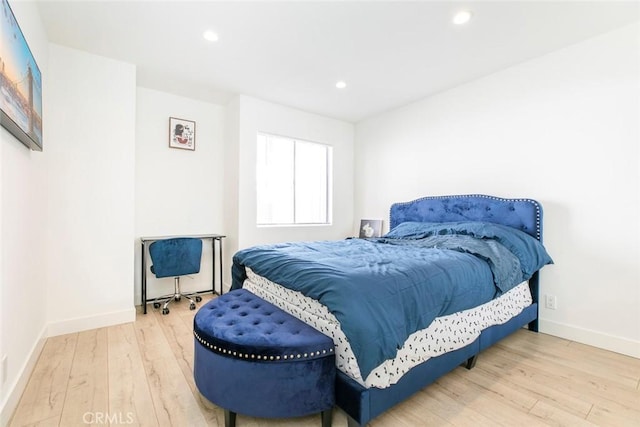 11911 Magnolia Blvd Unit 19, Valley Village, CA 91607 - bedroom featuring wood finished floors, baseboards, and recessed lighting