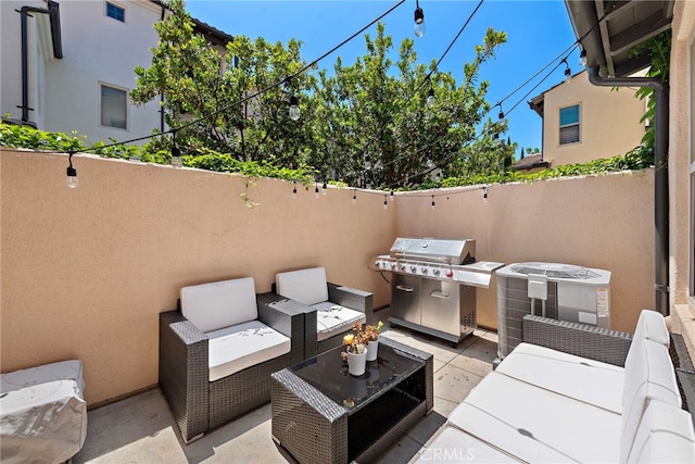 107 Tubeflower, Irvine, CA 92618 - view of patio with area for grilling, central air condition unit, and an outdoor hangout area