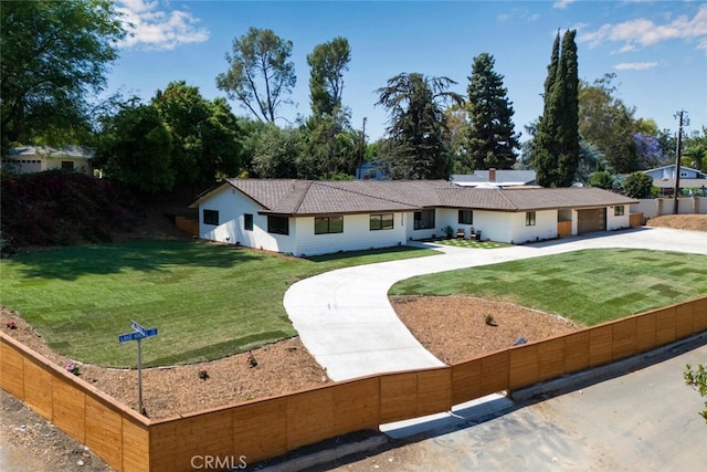 3209 Lakeknoll Dr, Fullerton, CA 92835 - ranch-style home featuring concrete driveway and a garage