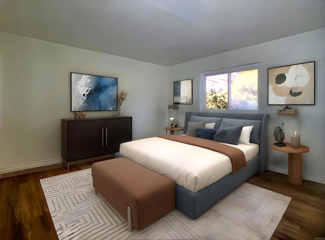 1295 Buenos Ave, San Diego, CA 92110 - bedroom with baseboards and wood finished floors
