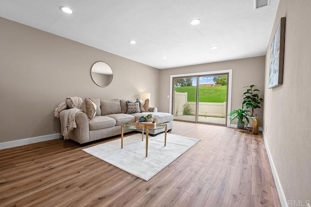 1810 Stanton Rd, Encinitas, CA 92024 - living area with light wood-type flooring and recessed lighting